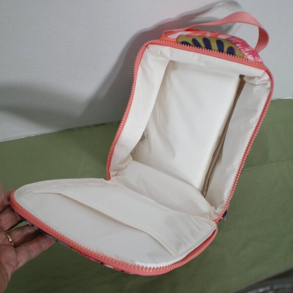 Vera Bradley ReActive Lunch Bunch Rain Forest Canopy Coral Pattern - Picture 4 of 6